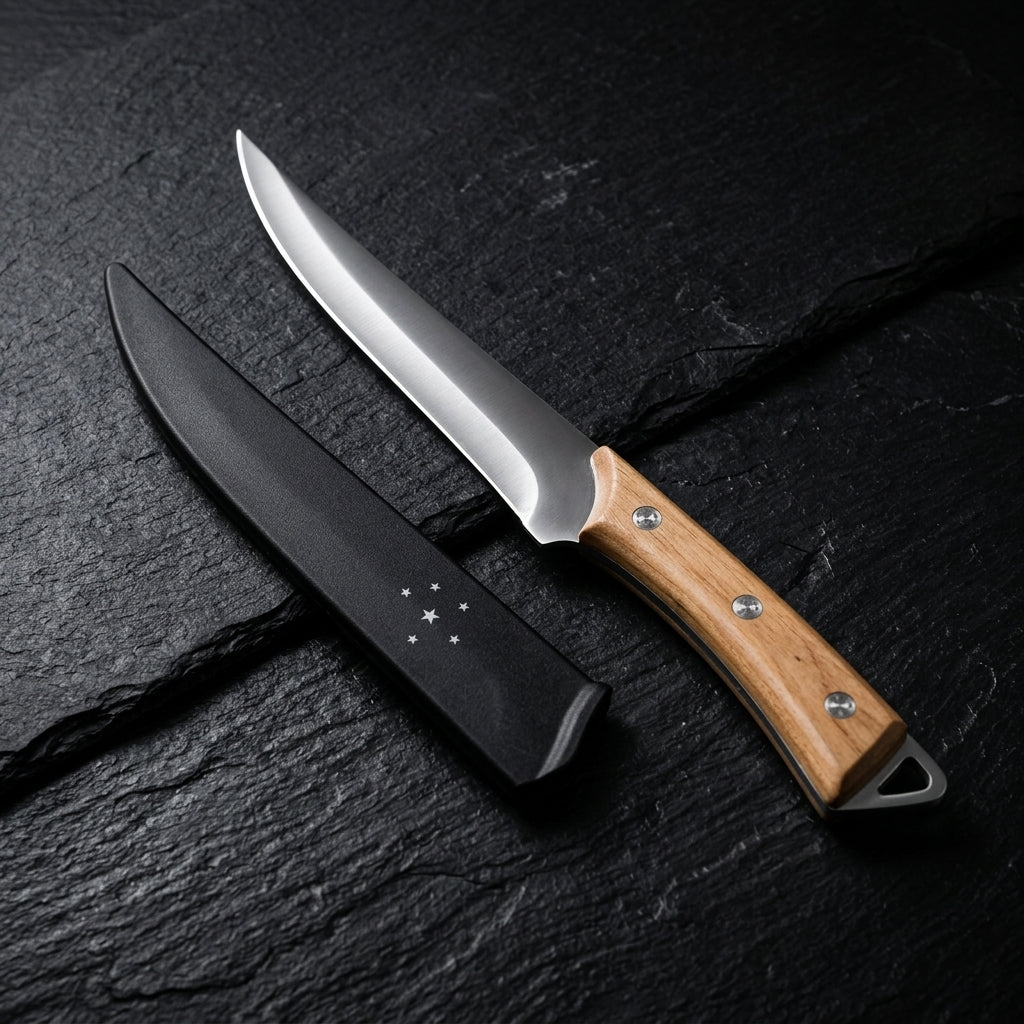 Cuchillo Limbrano con su funda protectora